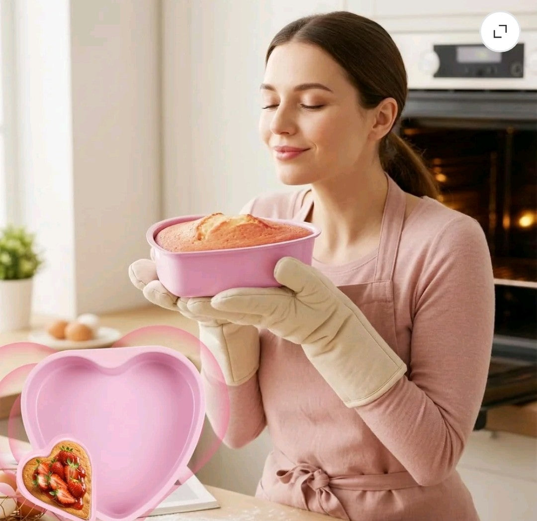 Heart Shaped Cake Pans Set