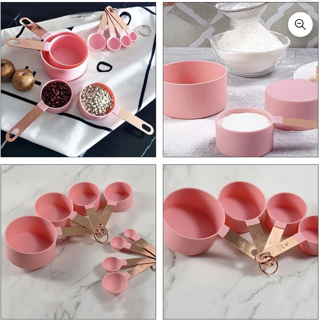 Pink Measuring Cups & Spoons