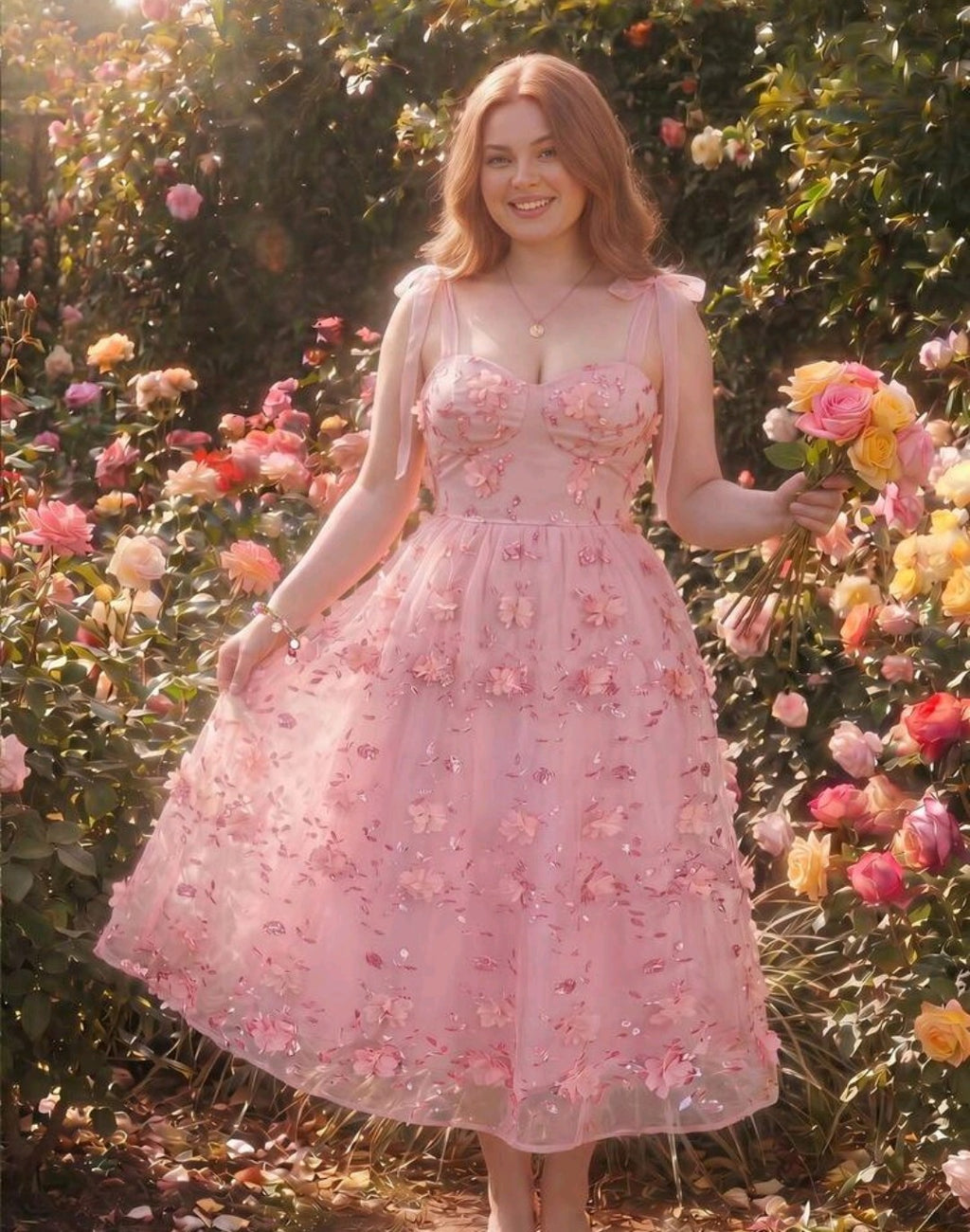 Plus Size Embroidery Dress