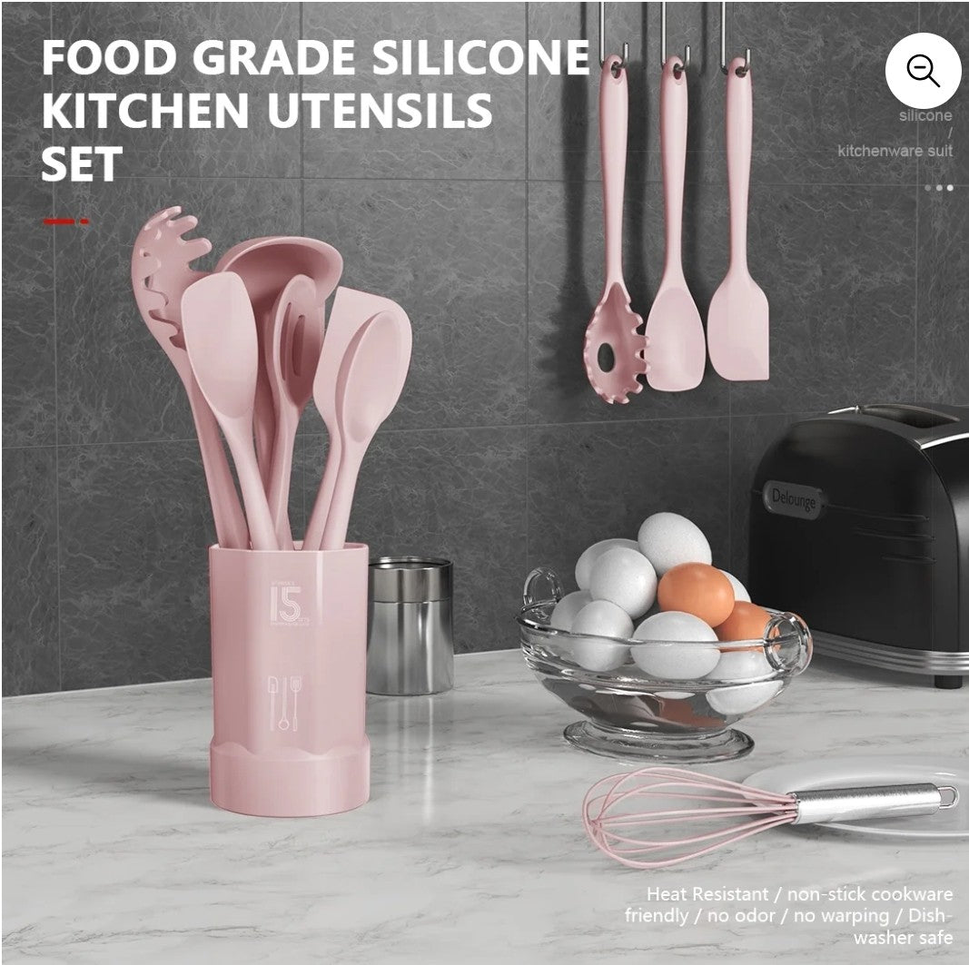 Pink Kitchen Utensils