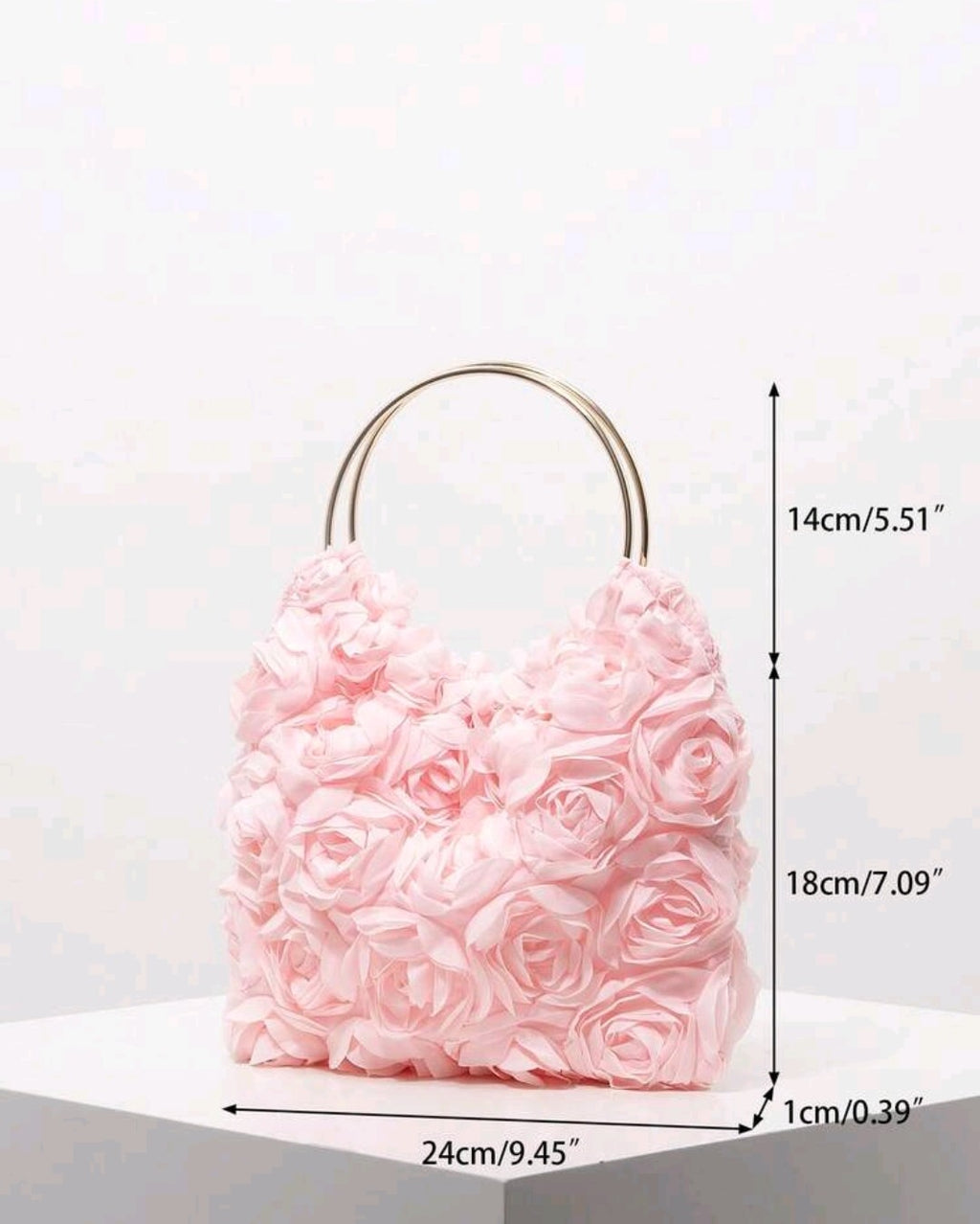 Pink Rose Ring Bag