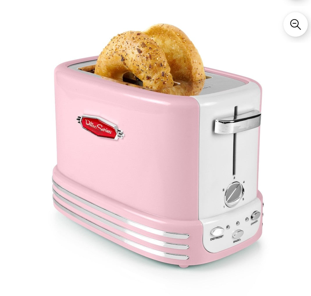 Nostalgia Pink Toaster