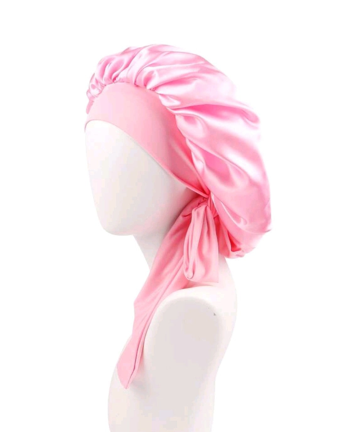 Pink Hair Bonnet