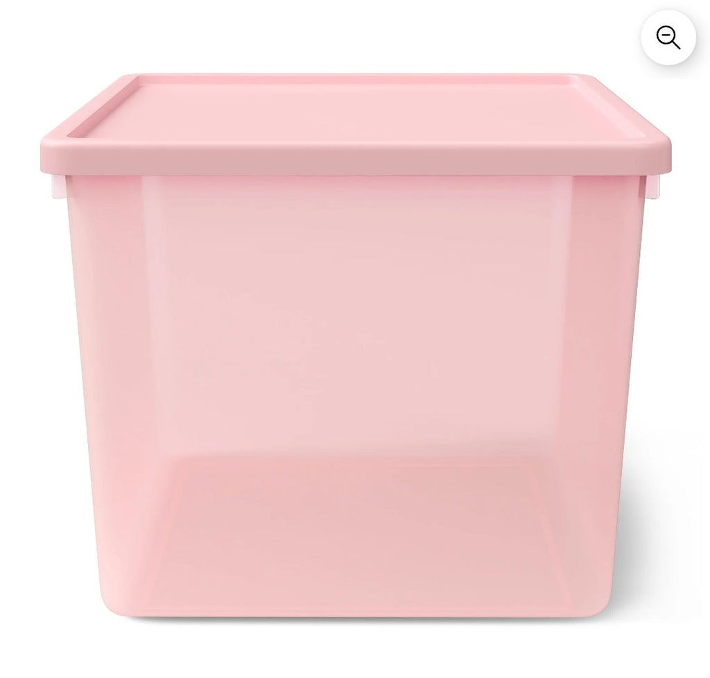Pink Medium Storage Bins
