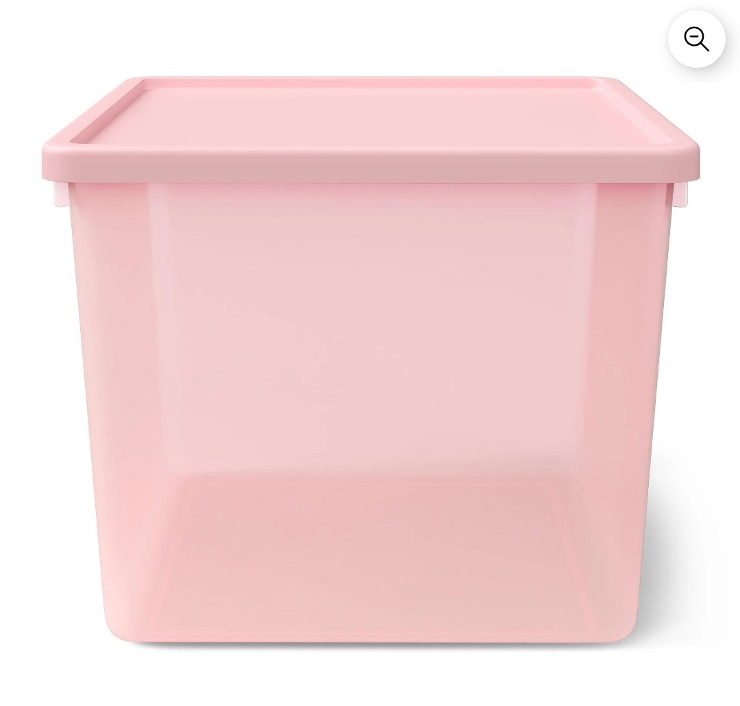 Pink Medium Storage Bins