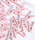 Pink Clothespin Clips