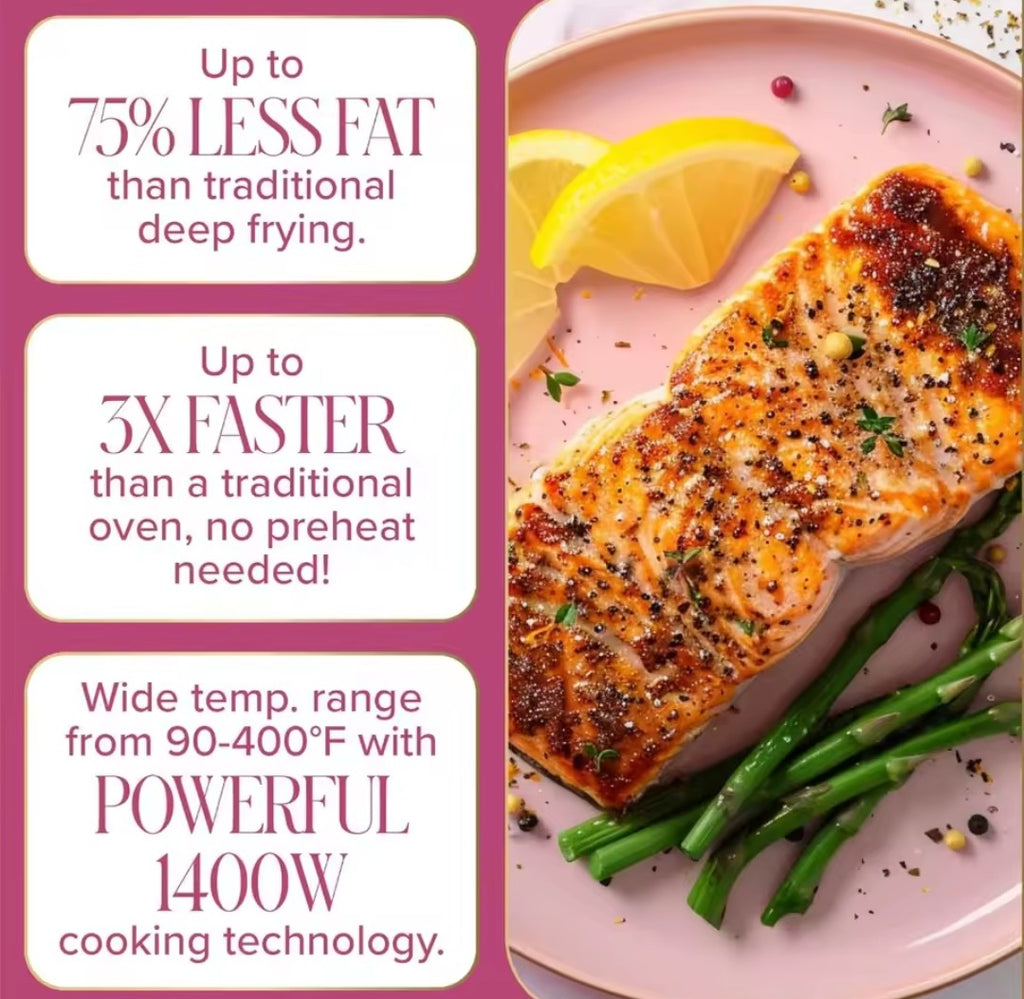 Pink 6qt Air Fryer