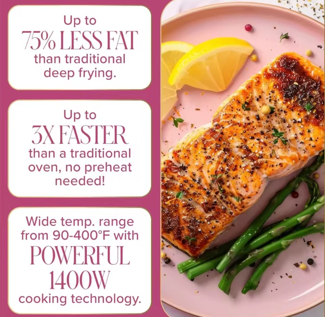 Pink 6qt Air Fryer
