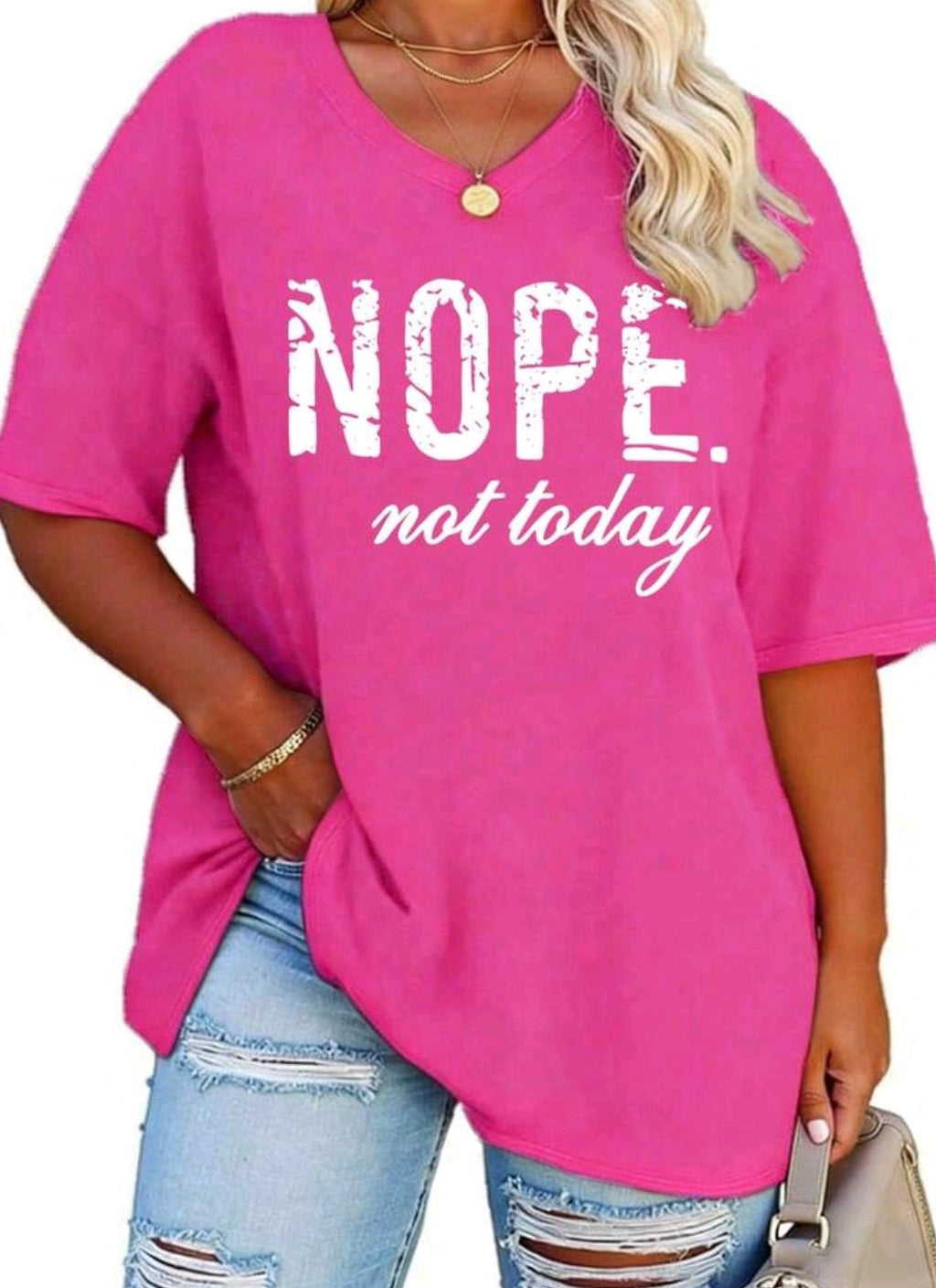 Plus Size Nope Not Today T-Shirt