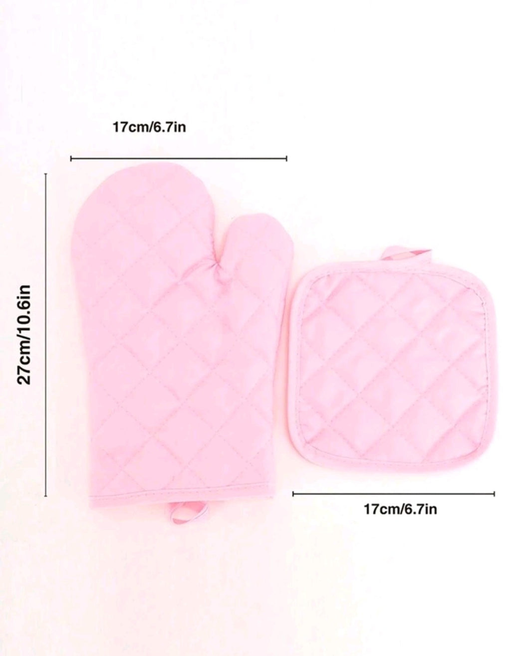 Pink Oven Mitts
