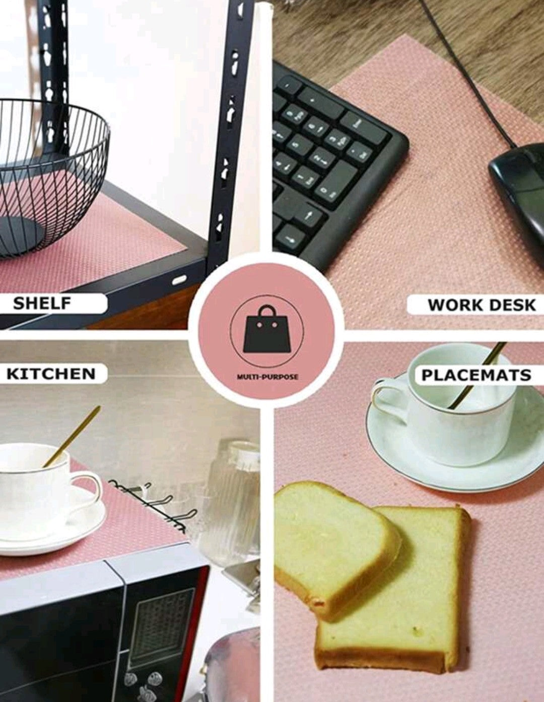Pink Shelf Liners
