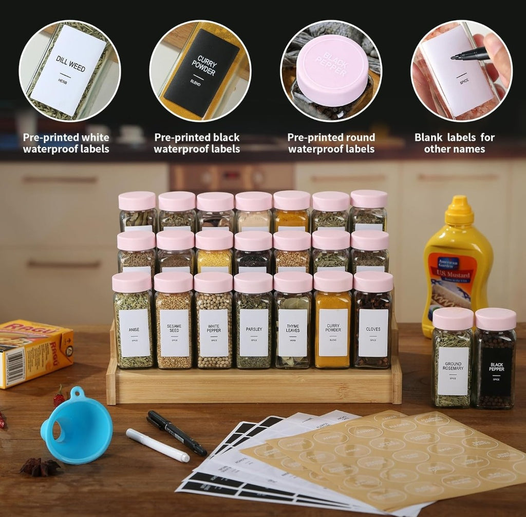 Pink Spice Jars