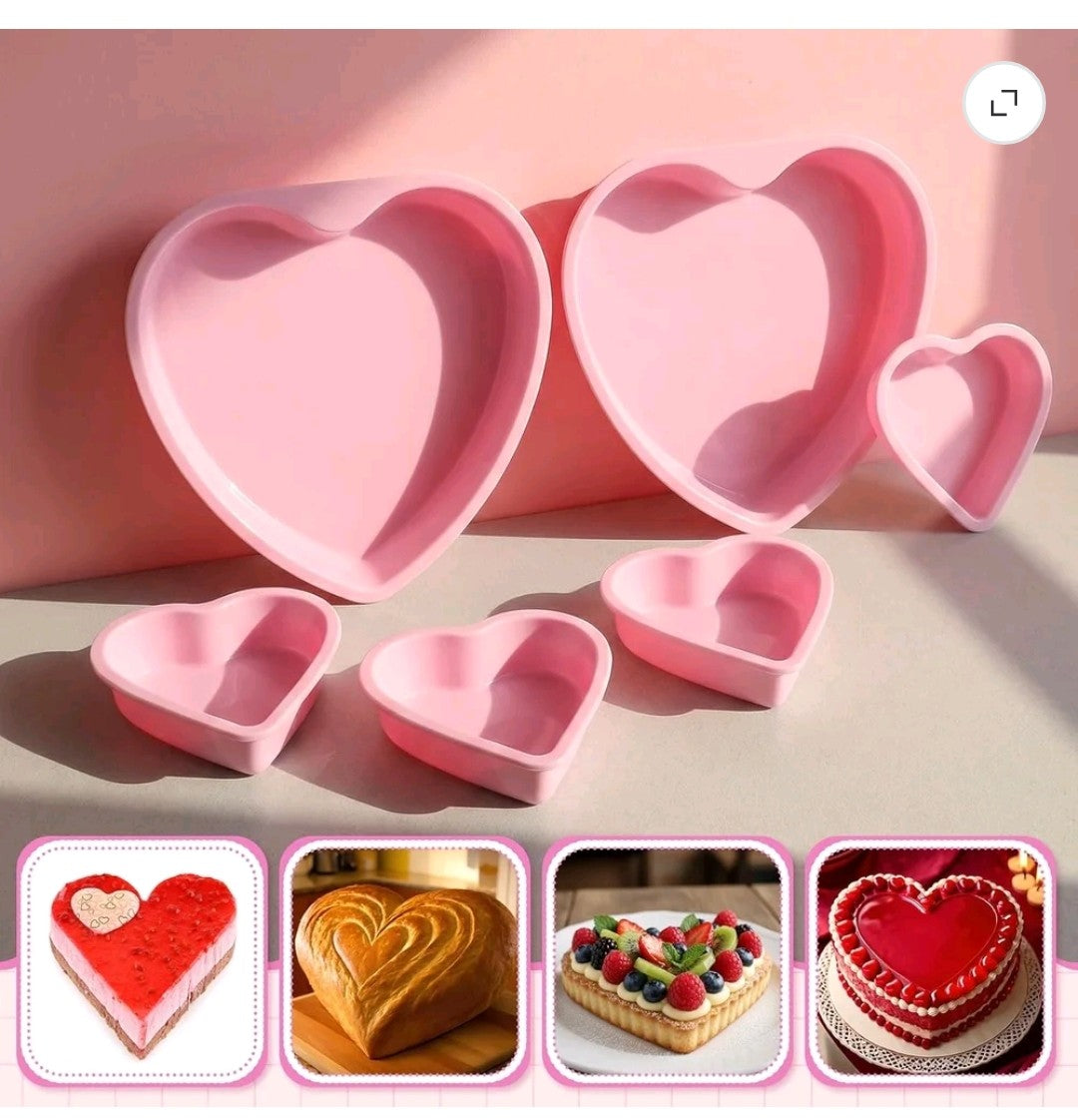 Heart Shaped Cake Pans Set