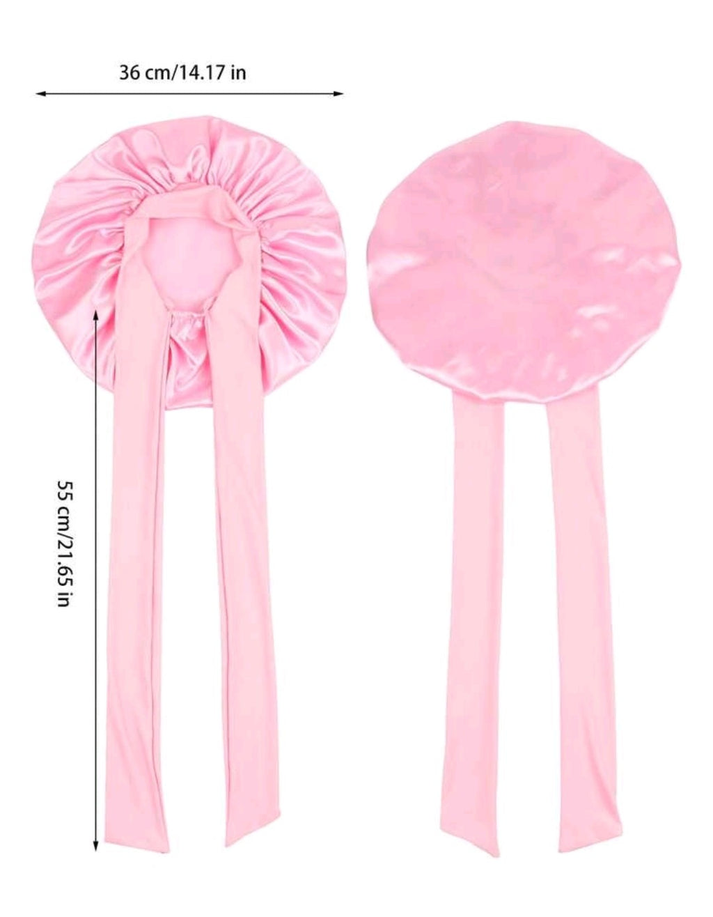 Pink Hair Bonnet