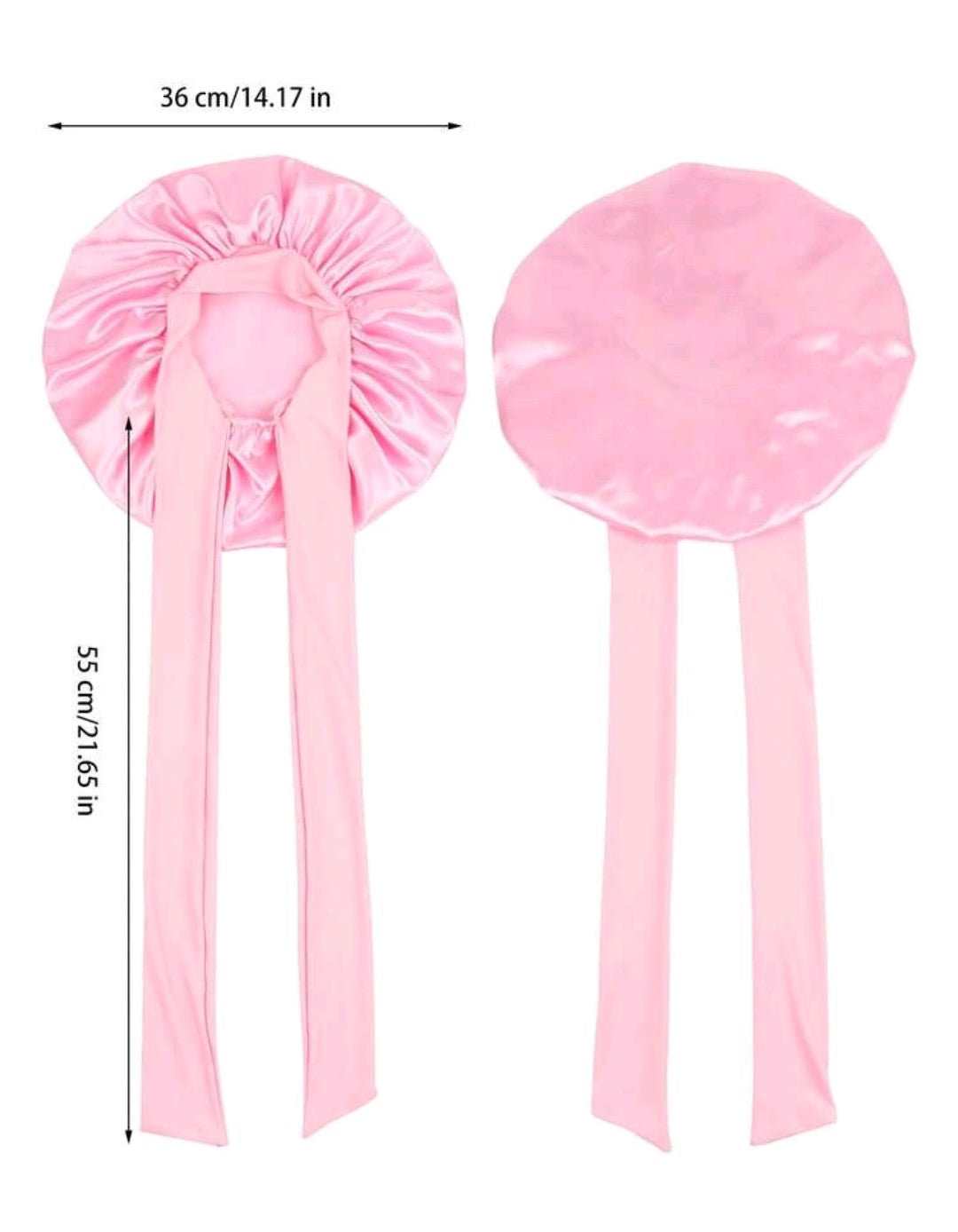 Pink Hair Bonnet