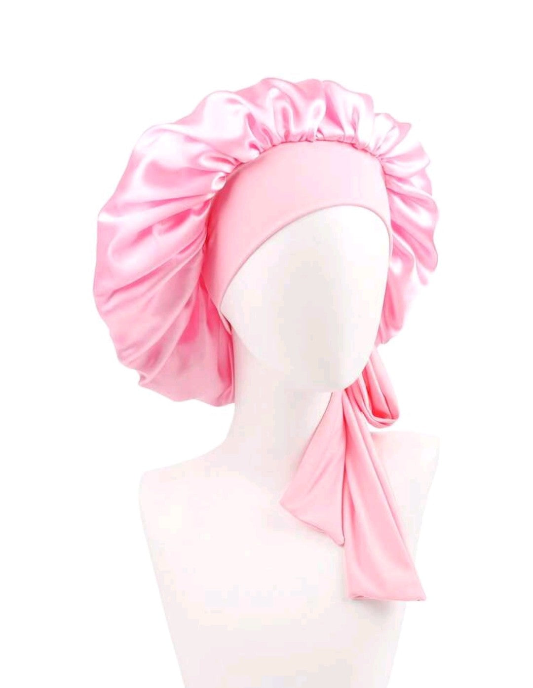 Pink Hair Bonnet