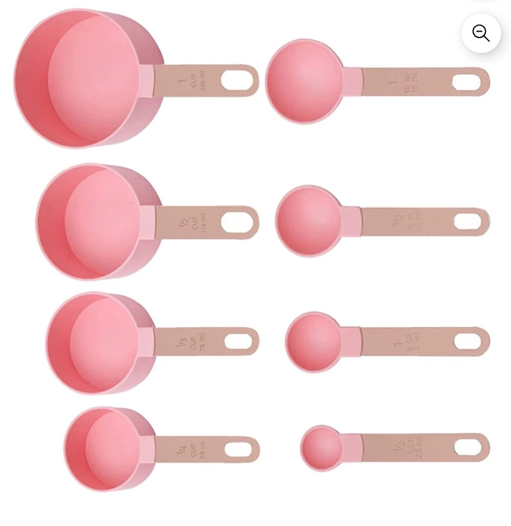 Pink Measuring Cups & Spoons