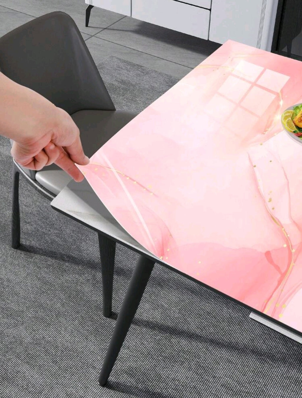 Pink Marble Contact Paper