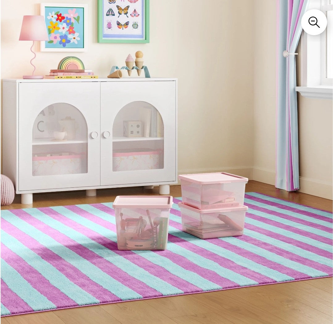 Pink Medium Storage Bins