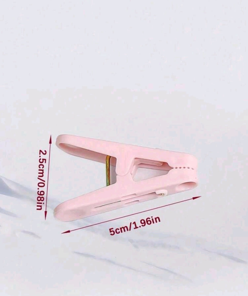 Pink Clothespin Clips