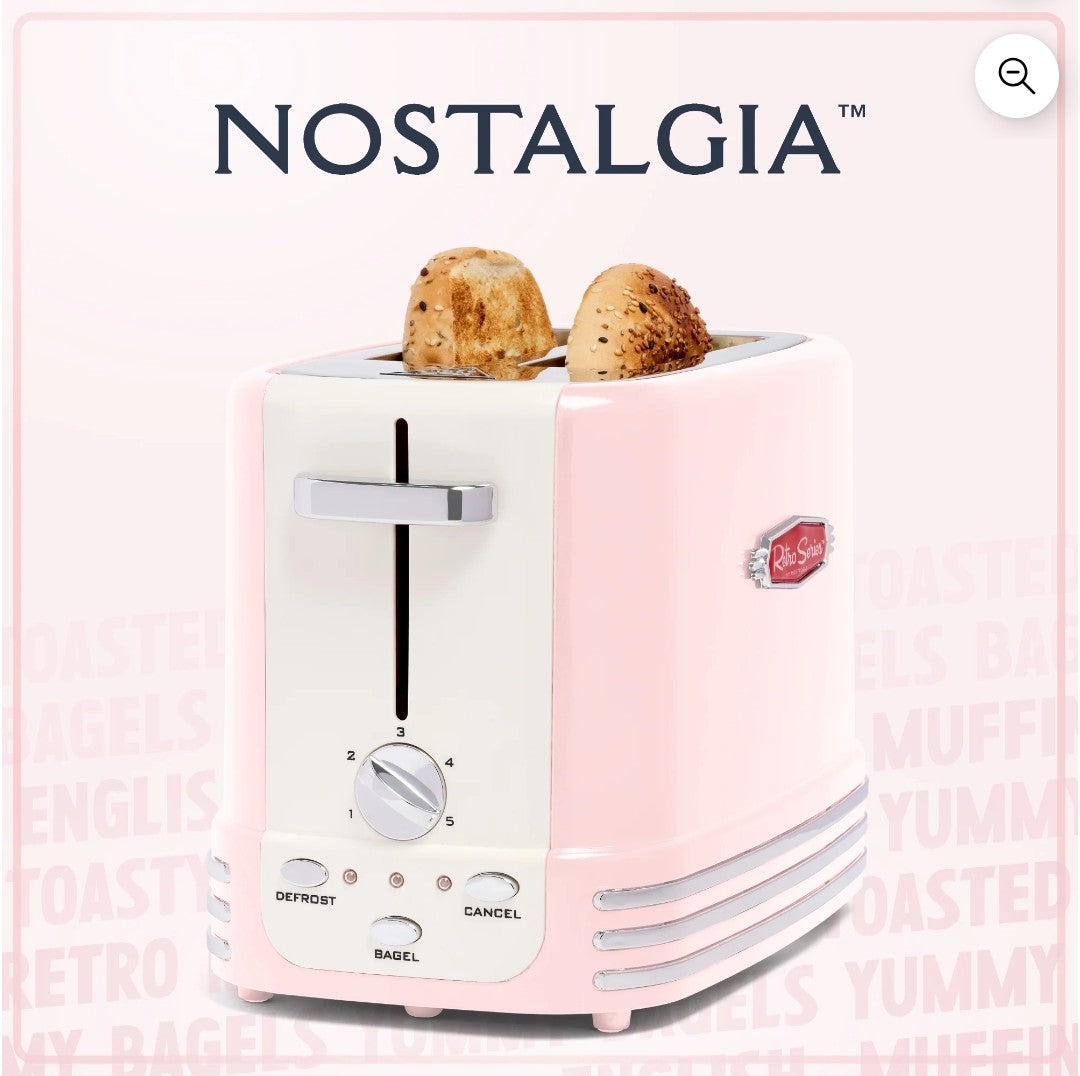Nostalgia Pink Toaster
